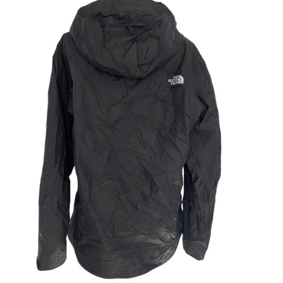 The North Face TNF Men's Black Hyvent Waterproof Hooded Rain Jacket Coat Vent L - Picture 5 of 11